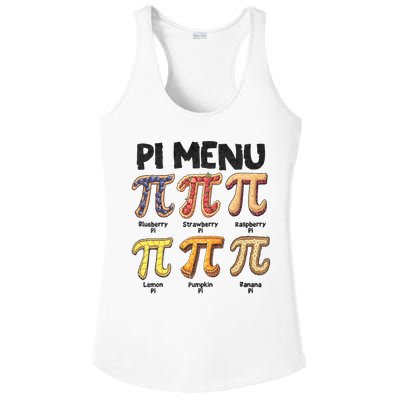 Pi Menu Funny Math Teacher Pi Day 3.14 Pie Ladies PosiCharge Competitor Racerback Tank
