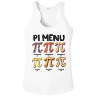 Pi Menu Funny Math Teacher Pi Day 3.14 Pie Ladies PosiCharge Competitor Racerback Tank