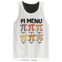 Pi Menu Funny Math Teacher Pi Day 3.14 Pie Mesh Reversible Basketball Jersey Tank