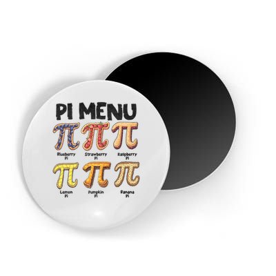 Pi Menu Funny Math Teacher Pi Day 3.14 Pie Magnet