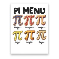 Pi Menu Funny Math Teacher Pi Day 3.14 Pie Poster