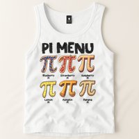 Pi Menu Funny Math Teacher Pi Day 3.14 Pie Tank Top