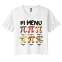 Pi Menu Funny Math Teacher Pi Day 3.14 Pie Crop Top