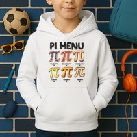 Pi Menu Funny Math Teacher Pi Day 3.14 Pie Kids Hoodie