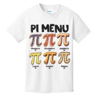 Pi Menu Funny Math Teacher Pi Day 3.14 Pie Kids T-Shirt