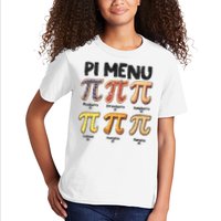 Pi Menu Funny Math Teacher Pi Day 3.14 Pie Kids T-Shirt