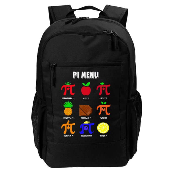 Pie Menu Funny Pi Day Pi 3 Daily Commute Backpack