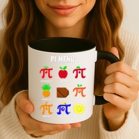 Pie Menu Funny Pi Day Pi 3 Coffee Mug