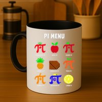 Pie Menu Funny Pi Day Pi 3 Coffee Mug