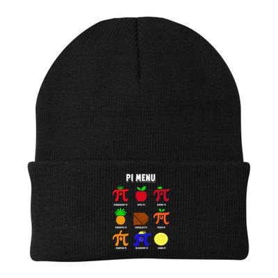 Pie Menu Funny Pi Day Pi 3 Knit Cap Winter Beanie