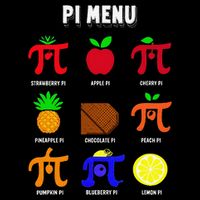 Pie Menu Funny Pi Day Pi 3 Baby Bodysuit