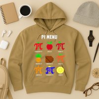 Pie Menu Funny Pi Day Pi 3 Hoodie
