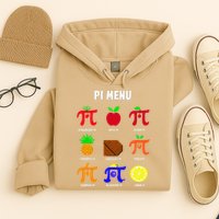 Pie Menu Funny Pi Day Pi 3 Hoodie