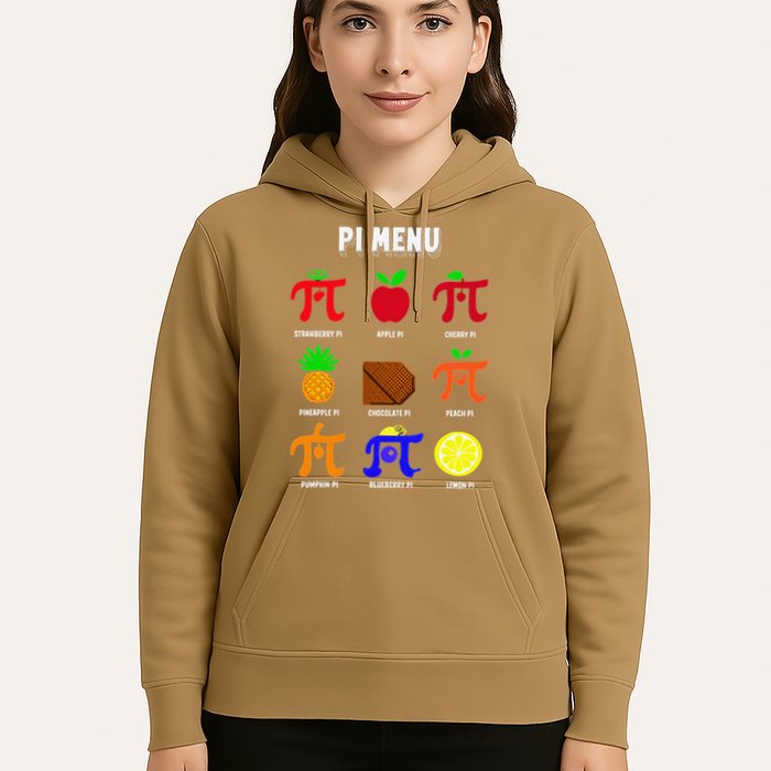 Pie Menu Funny Pi Day Pi 3 Hoodie