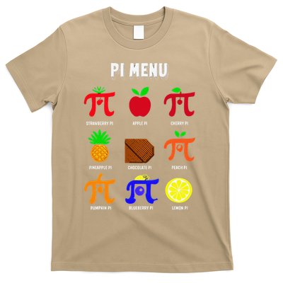 Pie Menu Funny Pi Day Pi 3 T-Shirt