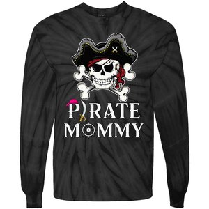 Pirate Mommy Funny Pirate Mom Tie-Dye Long Sleeve Shirt