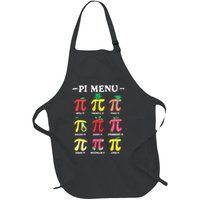 Pie Menu Funny Pi Day Pi 3 Full-Length Apron With Pockets