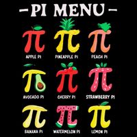 Pie Menu Funny Pi Day Pi 3 7-Panel Snapback Hat