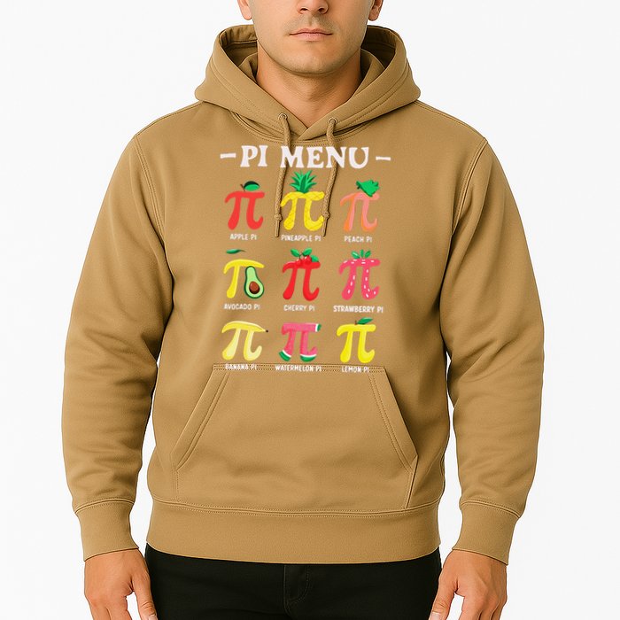 Pie Menu Funny Pi Day Pi 3 Hoodie