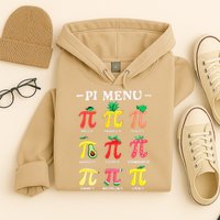 Pie Menu Funny Pi Day Pi 3 Hoodie