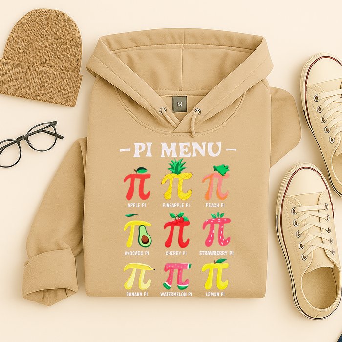 Pie Menu Funny Pi Day Pi 3 Hoodie