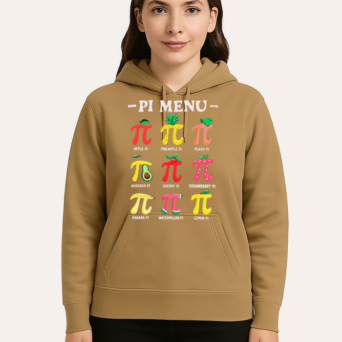 Pie Menu Funny Pi Day Pi 3 Hoodie