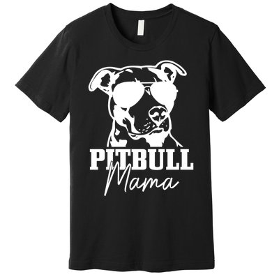 Pitbull Mom Funny Cute Dog Pitbull Mama Gift Premium T-Shirt