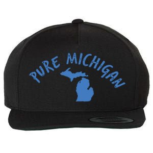 Pure Michigan Fun Water Adventure Vacation Great Gift Idea Wool Snapback Cap