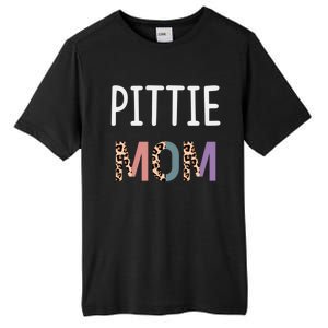 Pittie Mom Funny Pitbull Dog Lover Gift Leopard Gift Tall Fusion ChromaSoft Performance T-Shirt