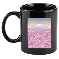 Pastel Mount Fuji 11oz C Handle Ceramic Mug