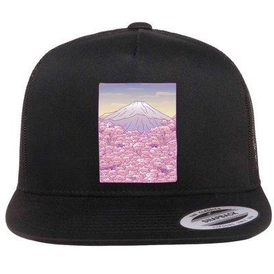 Pastel Mount Fuji Flatbill Hat