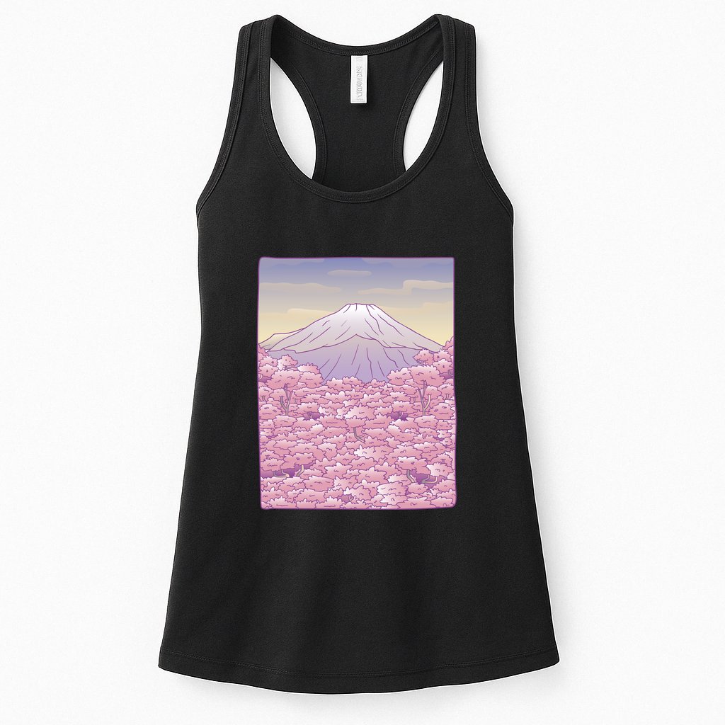 Pastel Mount Fuji Womens Tank Top