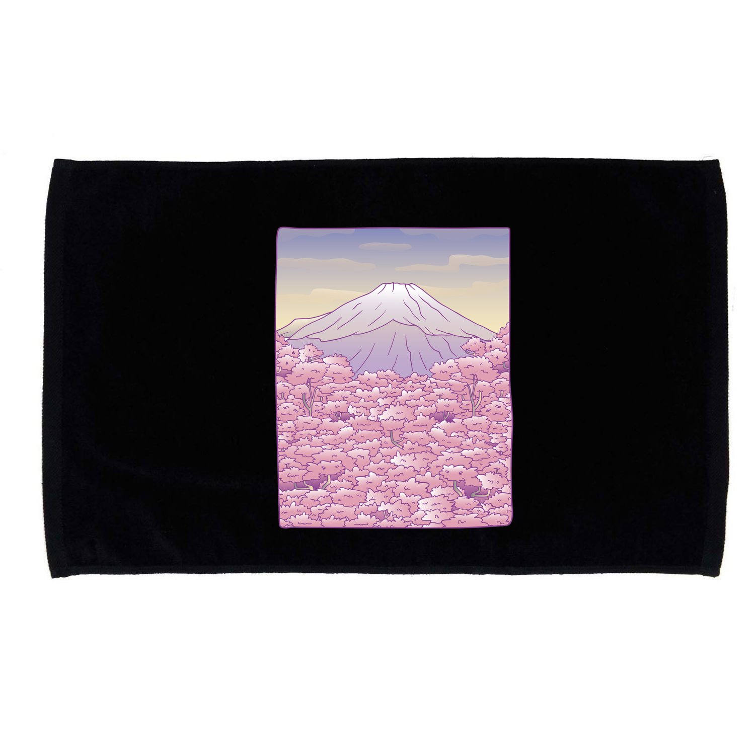 Pastel Mount Fuji Microfiber Hand Towel