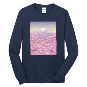 Pastel Mount Fuji Tall Long Sleeve T-Shirt