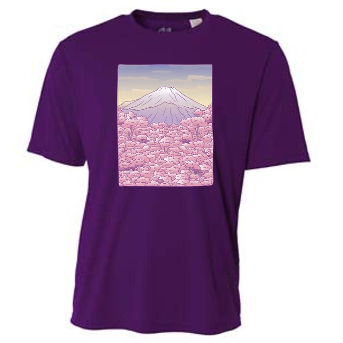 Pastel Mount Fuji Cooling Performance Crew T-Shirt