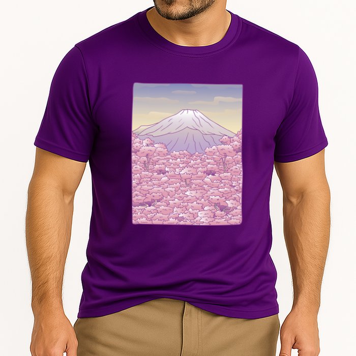 Pastel Mount Fuji Cooling Performance Crew T-Shirt