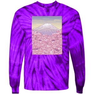 Pastel Mount Fuji Tie-Dye Long Sleeve Shirt