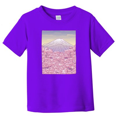 Pastel Mount Fuji Toddler T-Shirt