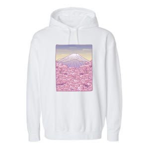 Pastel Mount Fuji Garment-Dyed Fleece Hoodie