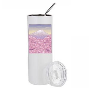 Pastel Mount Fuji Stainless Steel Tumbler