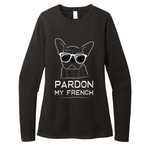 Pardon My French Frenchie Bulldog Womens CVC Long Sleeve Shirt