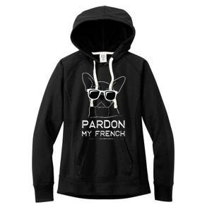 Pardon My French Frenchie Bulldog Women's Fleece Hoodie