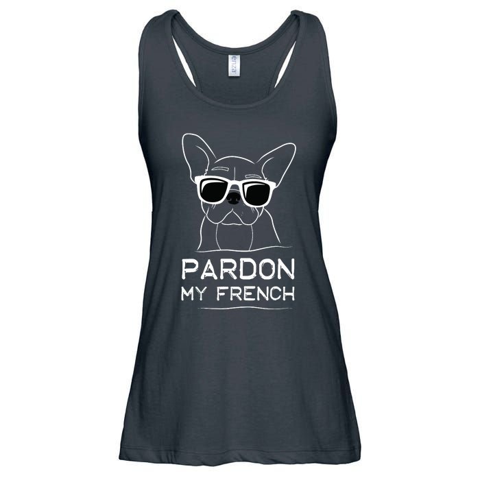 Pardon My French Frenchie Bulldog Ladies Essential Flowy Tank