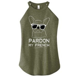 Pardon My French Frenchie Bulldog Women's Perfect Tri Rocker Tank