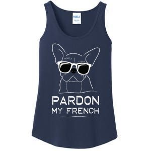 Pardon My French Frenchie Bulldog Ladies Essential Tank