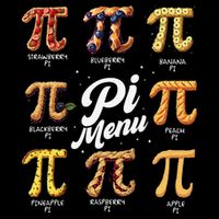 Pi Menu Funny Math Teacher Pi Day 3 Flat Bill Trucker Hat