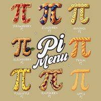 Pi Menu Funny Math Teacher Pi Day 3 Button