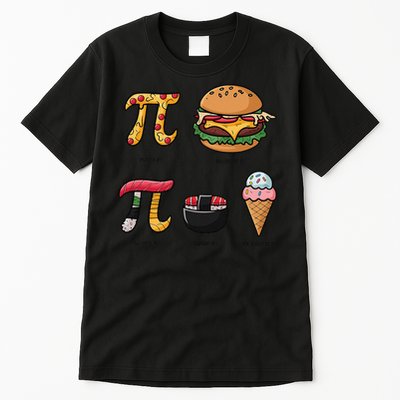 Pie Menu Funny Pi Day Pi 3 Tall T-Shirt