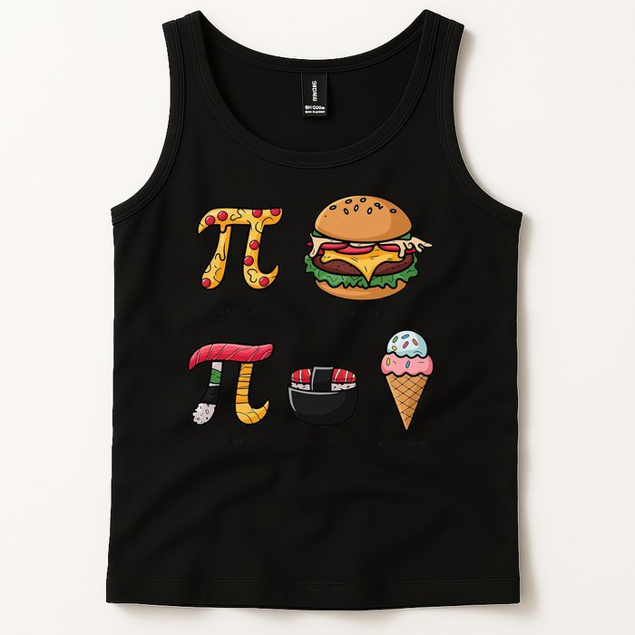 Pie Menu Funny Pi Day Pi 3 Tank Top