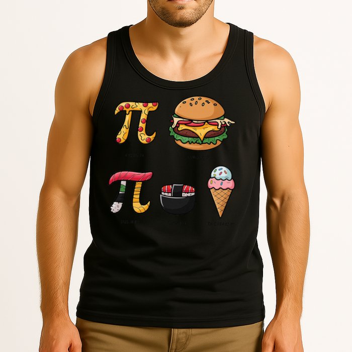 Pie Menu Funny Pi Day Pi 3 Tank Top